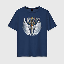 Футболка оверсайз женская Heroes of Might and Magic, цвет: тёмно-синий