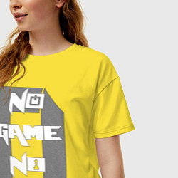 Футболка оверсайз женская No Game No Life Zero, цвет: желтый — фото 2