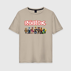 Футболка оверсайз женская ROBLOX, цвет: миндальный