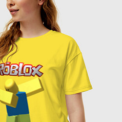 Футболка оверсайз женская Roblox Dab, цвет: желтый — фото 2