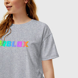 Футболка оверсайз женская ROBLOX, цвет: меланж — фото 2