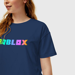 Футболка оверсайз женская ROBLOX, цвет: тёмно-синий — фото 2