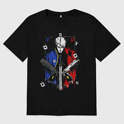 Футболка оверсайз женская DMC, цвет: черный