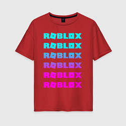 Футболка оверсайз женская ROBLOX, цвет: красный