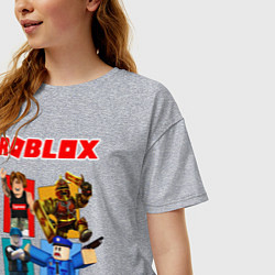 Футболка оверсайз женская ROBLOX, цвет: меланж — фото 2