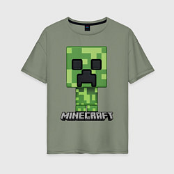 Футболка оверсайз женская MINECRAFT, цвет: авокадо