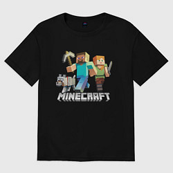 Футболка оверсайз женская MINECRAFT, цвет: черный