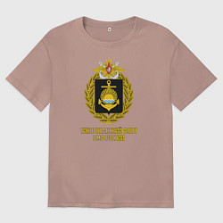 Футболка оверсайз женская Тихоокеанский флот ВМФ России, цвет: пыльно-розовый