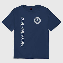 Футболка оверсайз женская MERCEDES, цвет: тёмно-синий