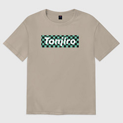 Футболка оверсайз женская TANJIRO, цвет: миндальный