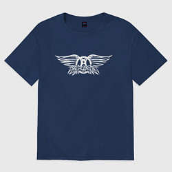 Футболка оверсайз женская AEROSMITH, цвет: тёмно-синий