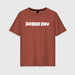 Футболка оверсайз женская GreenDay, цвет: кирпичный