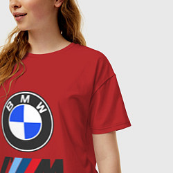 Футболка оверсайз женская BMW BOSS, цвет: красный — фото 2