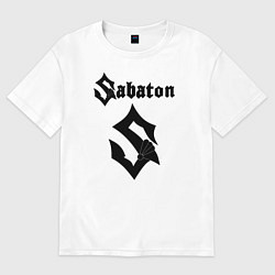 Футболка оверсайз женская Sabaton, цвет: белый