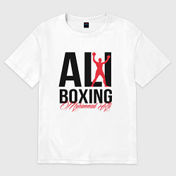 Футболка оверсайз женская Muhammad Ali, цвет: белый
