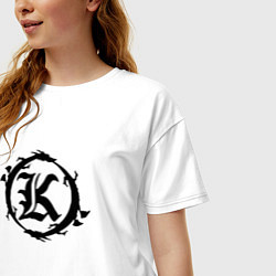 Футболка оверсайз женская Кукрыниксы спина, цвет: белый — фото 2