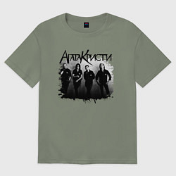 Футболка оверсайз женская Агата Кристи, цвет: авокадо