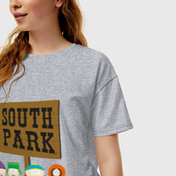 Футболка оверсайз женская South Park, цвет: меланж — фото 2