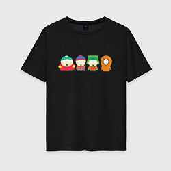 Футболка оверсайз женская SOUTH PARK, цвет: черный