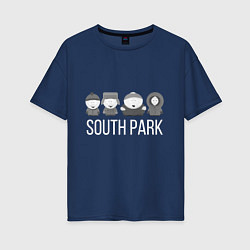 Футболка оверсайз женская South Park, цвет: тёмно-синий
