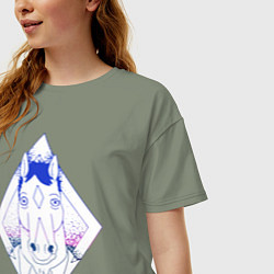 Футболка оверсайз женская BoJack Horseman, цвет: авокадо — фото 2