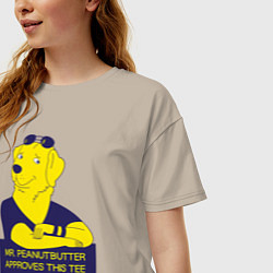 Футболка оверсайз женская Mr Peanutbutter, цвет: миндальный — фото 2