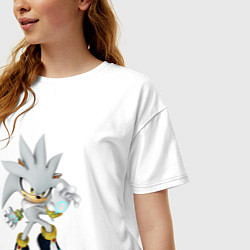 Футболка оверсайз женская SONIC, цвет: белый — фото 2