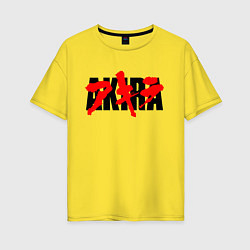 Футболка оверсайз женская AKIRA, цвет: желтый