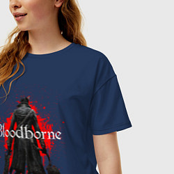 Футболка оверсайз женская Bloodborne, цвет: тёмно-синий — фото 2