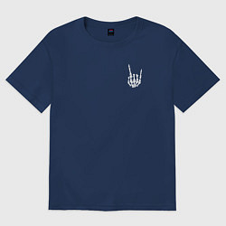 Футболка оверсайз женская ROCK'N'ROLL, цвет: тёмно-синий