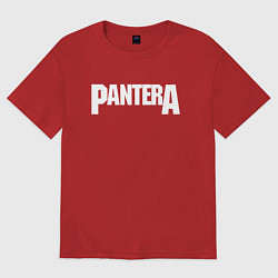 Футболка оверсайз женская PANTERA, цвет: красный