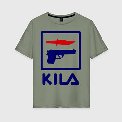 Женская футболка оверсайз Kila Fila