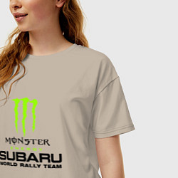 Футболка оверсайз женская MONSTER ENERGY Z, цвет: миндальный — фото 2