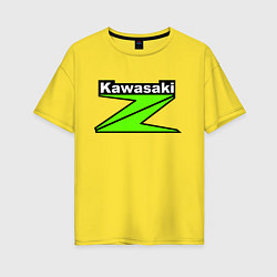 Футболка оверсайз женская KAWASAKI Z, цвет: желтый