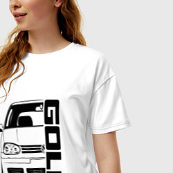 Футболка оверсайз женская Volkswagen Golf Z, цвет: белый — фото 2