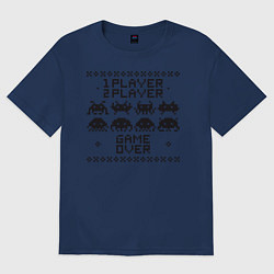 Футболка оверсайз женская Player, цвет: тёмно-синий