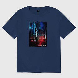 Футболка оверсайз женская Camarilla, цвет: тёмно-синий