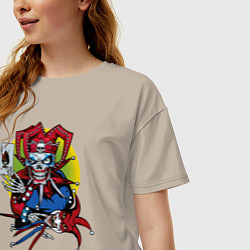 Футболка оверсайз женская Король и Шут, цвет: миндальный — фото 2