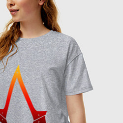 Футболка оверсайз женская Assassins Creed, цвет: меланж — фото 2