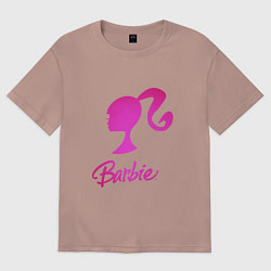 Футболка оверсайз женская Барби, цвет: пыльно-розовый