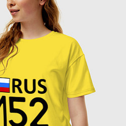 Футболка оверсайз женская RUS 152, цвет: желтый — фото 2