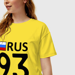 Футболка оверсайз женская RUS 93, цвет: желтый — фото 2