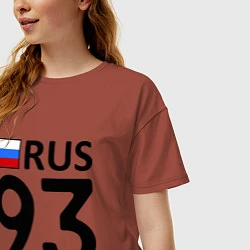 Футболка оверсайз женская RUS 93, цвет: кирпичный — фото 2