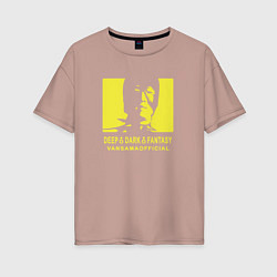 Женская футболка оверсайз VANSAMA OFFICIAL Yellow