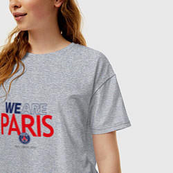 Футболка оверсайз женская PSG We Are Paris 202223, цвет: меланж — фото 2