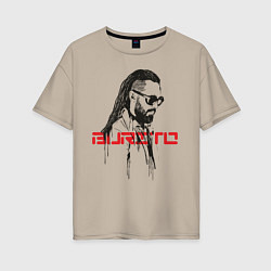 Футболка оверсайз женская Группа Burito, цвет: миндальный