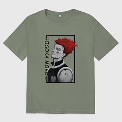 Футболка оверсайз женская Хисока Мороу Охотник х Охотник, цвет: авокадо