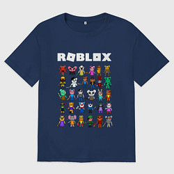 Футболка оверсайз женская ROBLOX PIGGY, цвет: тёмно-синий