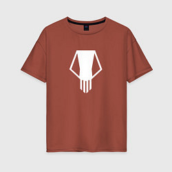 Футболка оверсайз женская Bakugo t-shirt, цвет: кирпичный