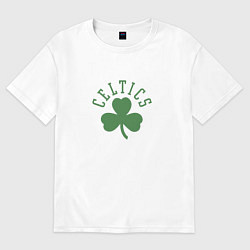 Футболка оверсайз женская Boston Celtics, цвет: белый